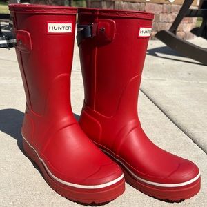 Hunter Red Original Short Back-strap Boots